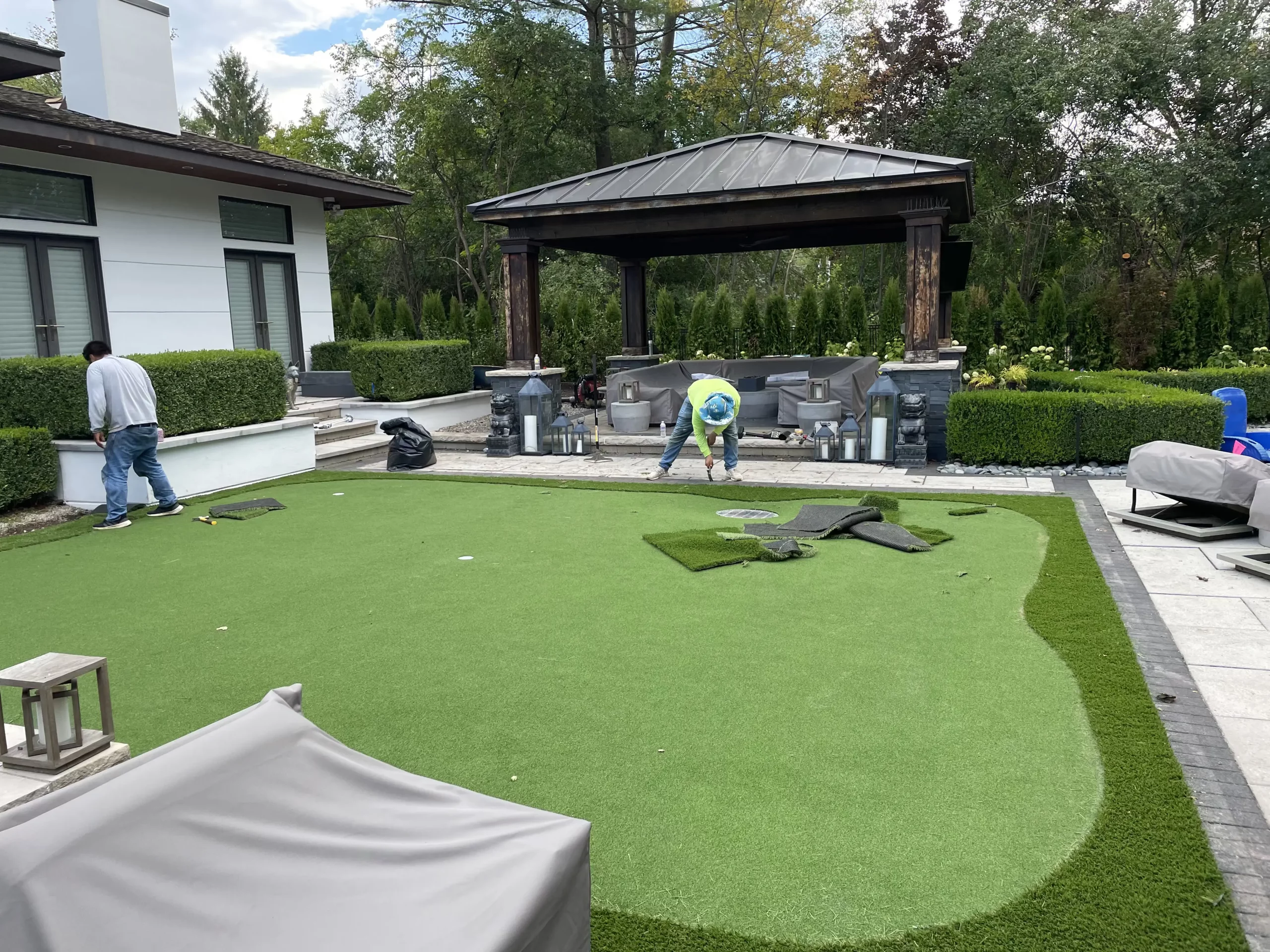 Artificial Putting Green Installation